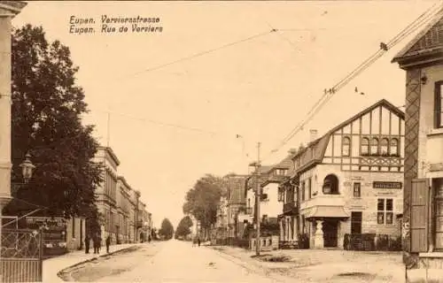 Ak Eupen Wallonien Lüttich, Verviersstraße