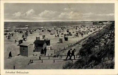 Ak Ustka Stolpmünde Pommern, Strand