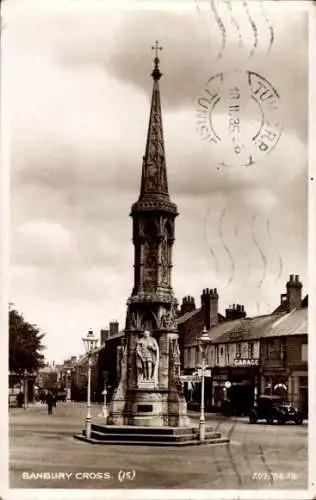 Ak Banbury Oxfordshire England, Banbury-Cross