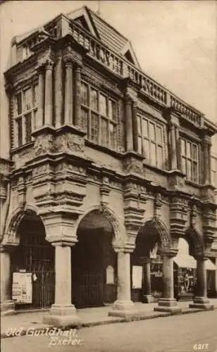 Ak Exeter Devon England, Old-Guildhall