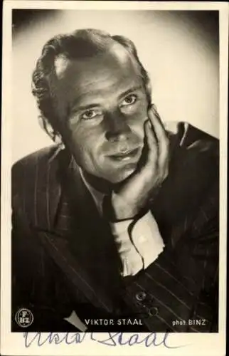 Ak Schauspieler Victor Staal, Portrait, Autogramm