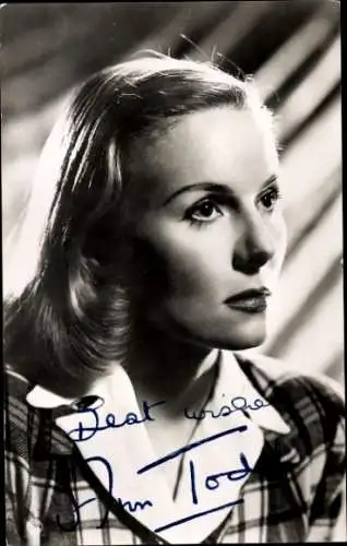 Ak Schauspielerin Ann Tod, Portrait, Autogramm