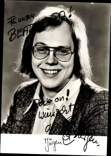 Ak Schauspieler Jürgen,  Portrait, Autogramm, Brille