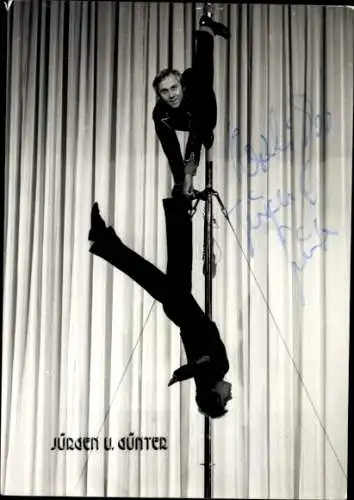 Ak Schauspieler Jürgen,  Portrait, Autogramm, Jürgen und Günter, Artisten