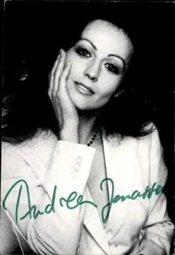 Ak Schauspielerin Andrea Jonasson, Portrait, Autogramm