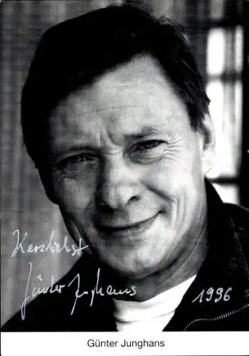 Ak Schauspieler Günter Junghans, Autogramm, Portrait