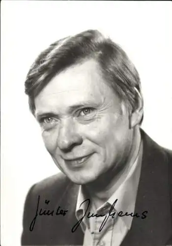 Ak Schauspieler Günter Junghans, Autogramm, Portrait