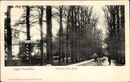 Ak Lage Vuursche Baarn Utrecht Niederlande, Slotlaan, Kirche