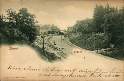 Ak Baarn Utrecht Niederlande, Bahnhof