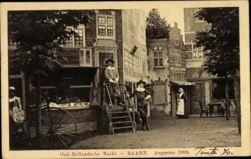 Ak Baarn Utrecht Niederlande, Oud Hollandsche Markt, August 1909