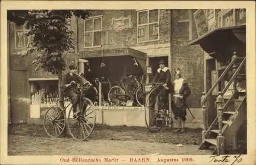 Ak Baarn Utrecht Niederlande, Oud Hollandsche Markt, August 1909