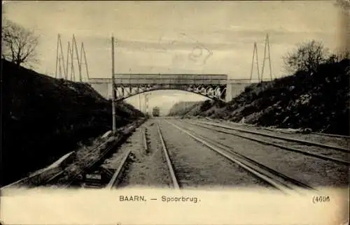 Ak Baarn Utrecht Niederlande, Eisenbahnbrücke