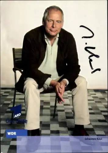 Ak Schauspieler Johannes Kaul, Portrait, Autogramm, WDR, ARD