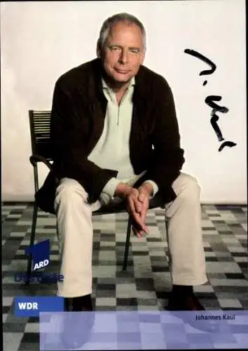 Ak Schauspieler Johannes Kaul, Portrait, Autogramm, WDR, ARD