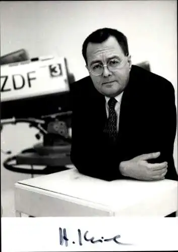 Ak Schauspieler, Portrait, Autogramm, Filmkamera ZDF