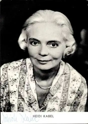 Ak Schauspielerin Heidi Kabel, Portrait, Autogramm