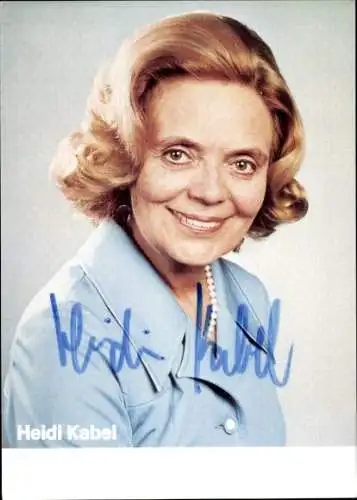Ak Schauspielerin Heidi Kabel, Portrait, Autogramm
