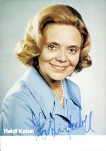 Ak Schauspielerin Heidi Kabel, Portrait, Autogramm, Perlen