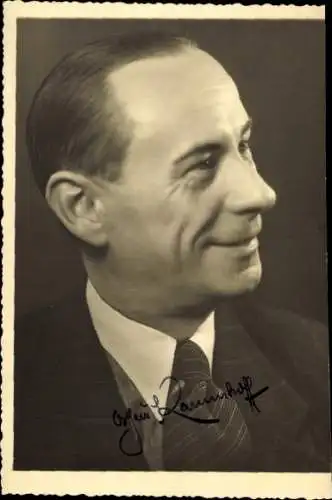 Ak Schauspieler Arthur Kammhoff, Portrait, Autogramm
