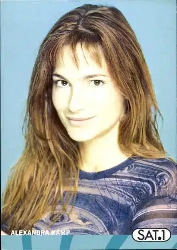 Ak Schauspielerin Alexandra Kamp, Portrait, Autogramm, SAT1