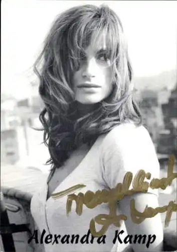 Ak Schauspielerin Alexandra Kamp, Portrait, Autogramm