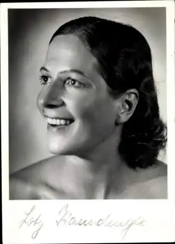 Ak Schauspielerin Lotty Kanndinga, Portrait, Autogramm