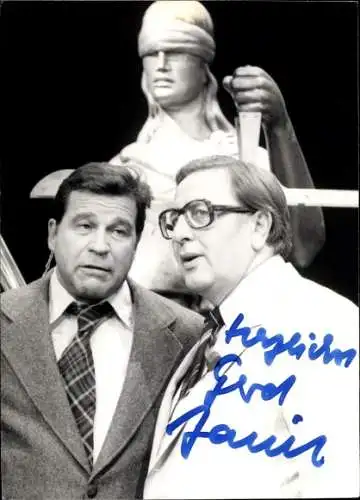 Ak Schauspieler Gerd Jauch, Autogramm, Justitia