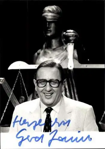 Ak Schauspieler Gerd Jauch, Autogramm, Justitia