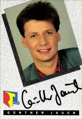 Ak Schauspieler Günther Jauch, Portrait,  Autogramm, RTL plus
