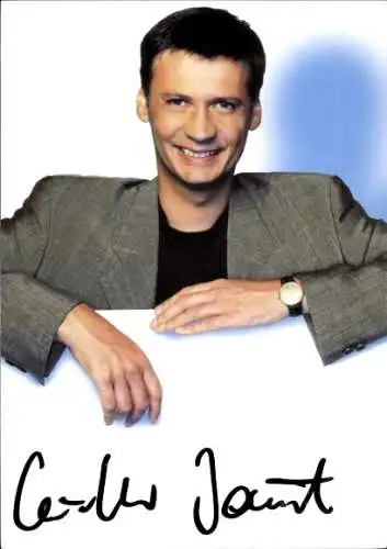 Ak Schauspieler Günther Jauch, Portrait,  Autogramm