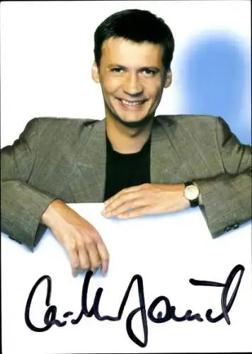 Ak Schauspieler Günther Jauch, Portrait,  Autogramm