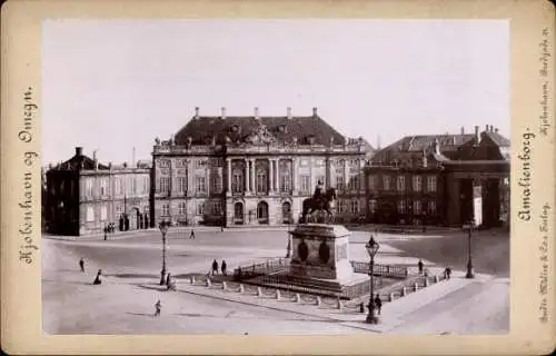 CdV København Kopenhagen Dänemark, Schloss Amalienborg 1893