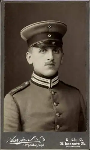 CdV Berlin, Deutscher Soldat in Uniform, Portrait