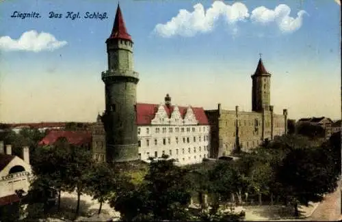 Ak Legnica Liegnitz Schlesien, Königliches Schloss