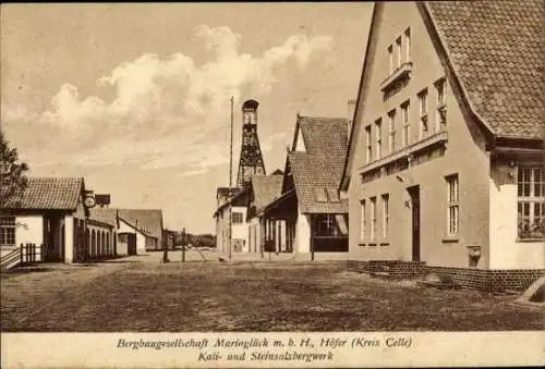 Ak Höfer Eschede in der Lüneburger Heide, Bergbaugesellschaft Mariaglück GmbH, Steinsalzbergwerk