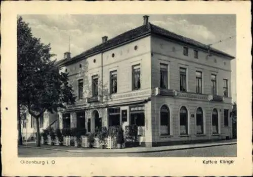 Ak Oldenburg im Großherzogtum Oldenburg, Cafe Klinge