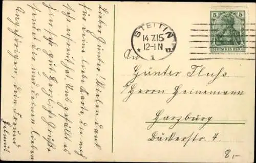 Ak Szczecin Stettin Pommern, Königsplatz, Stadttheater, Straßenbahnen