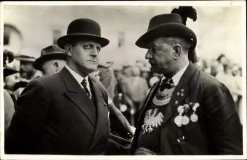 Foto Ak Schützenkönig mit Orden, Schützenfest, Männer