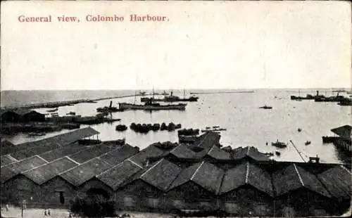 Ak Colombo Ceylon Sri Lanka, Hafen