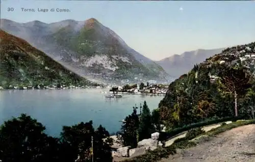 Ak Torno Lago di Como Lombardia, Gesamtansicht