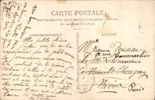 Ak Mädchen mit einer Puppe