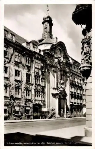 Ak München, Johannes-Nepomuk-Kirche der Brüder Asam, Sendlingerstraße