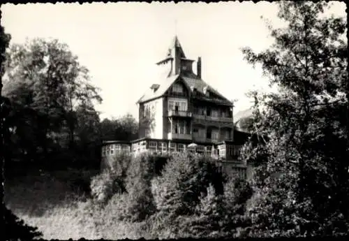 Ak Schwarzburg im Schwarzatal Thüringen, HO Hotel Schwarzaburg