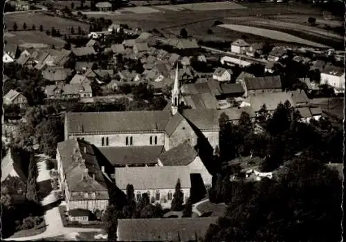 Ak Rehburg Loccum in Niedersachsen, Luftbild, Kloster