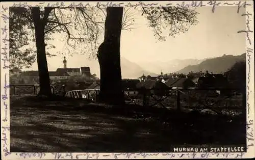 Ak Murnau am Staffelsee, Teilansicht