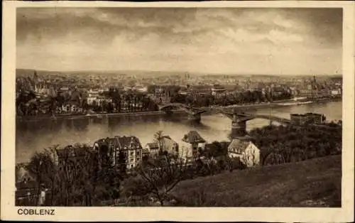 Ak Koblenz am Rhein, Teilansicht