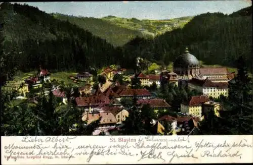 Ak St. Blasien im Schwarzwald, Teilansicht