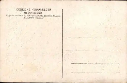 Ak Oberwiesenthal im Erzgebirge Sachsen, Mühlhänselmühle, Wohnhaus, Berge, Landschaft