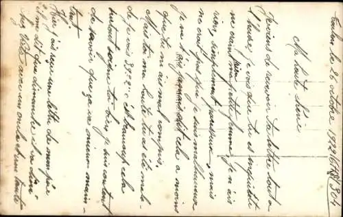 Ak Liebespaar, Liebesuhr