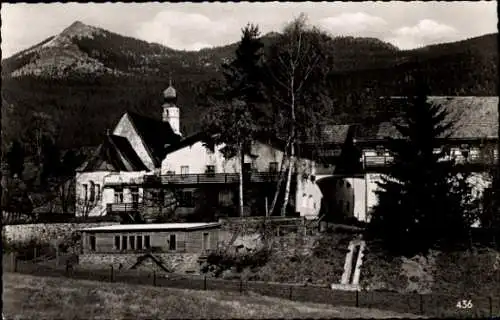 Ak Lohberg im Bayerischen Wald, Gasthof Brauerei Späth, Osser